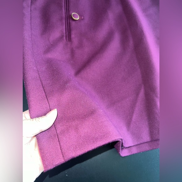 LOFT Burgundy Mini Skirt Size 14 EUC - Picture 2 of 6